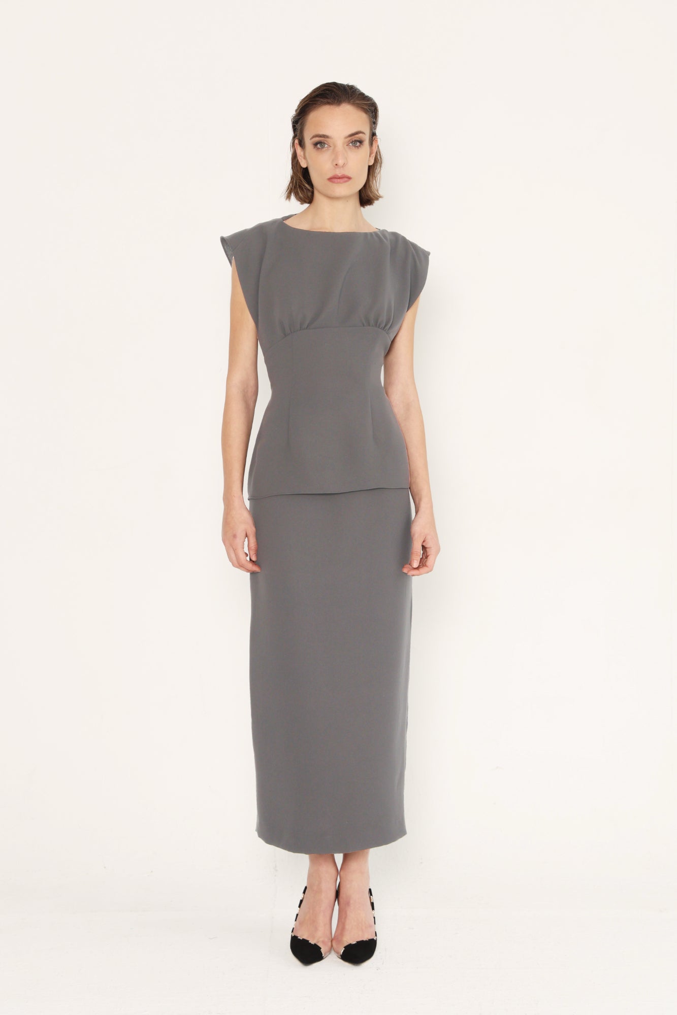 Conjunto dos piezas Loris gris