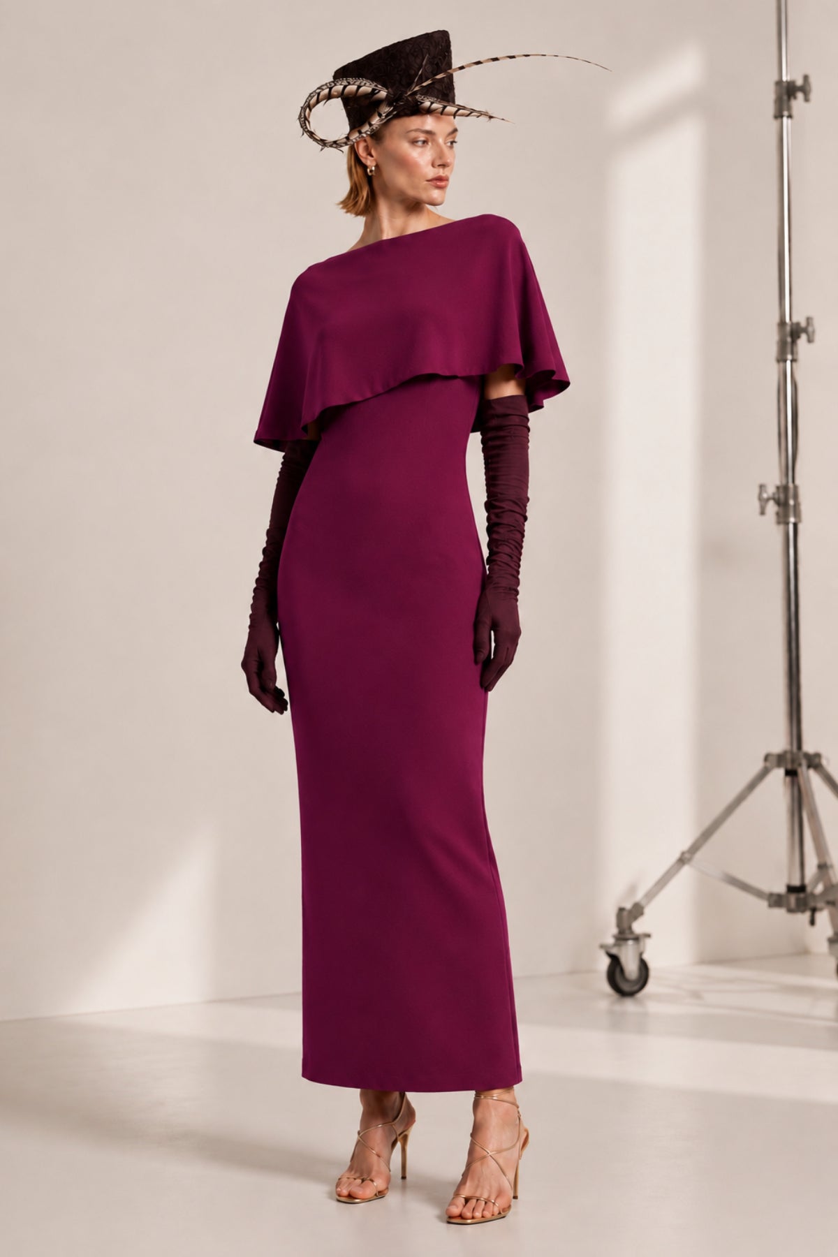 Kibo burgundy dress