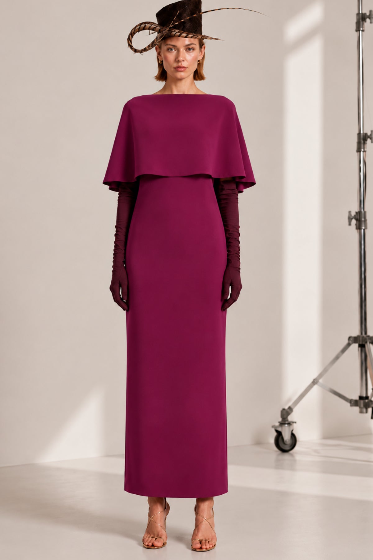 Kibo burgundy dress