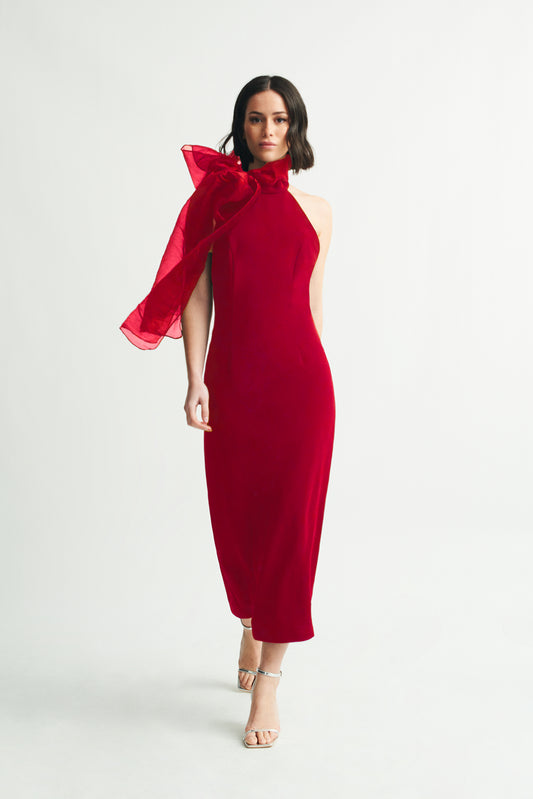 Red Concorde Dress