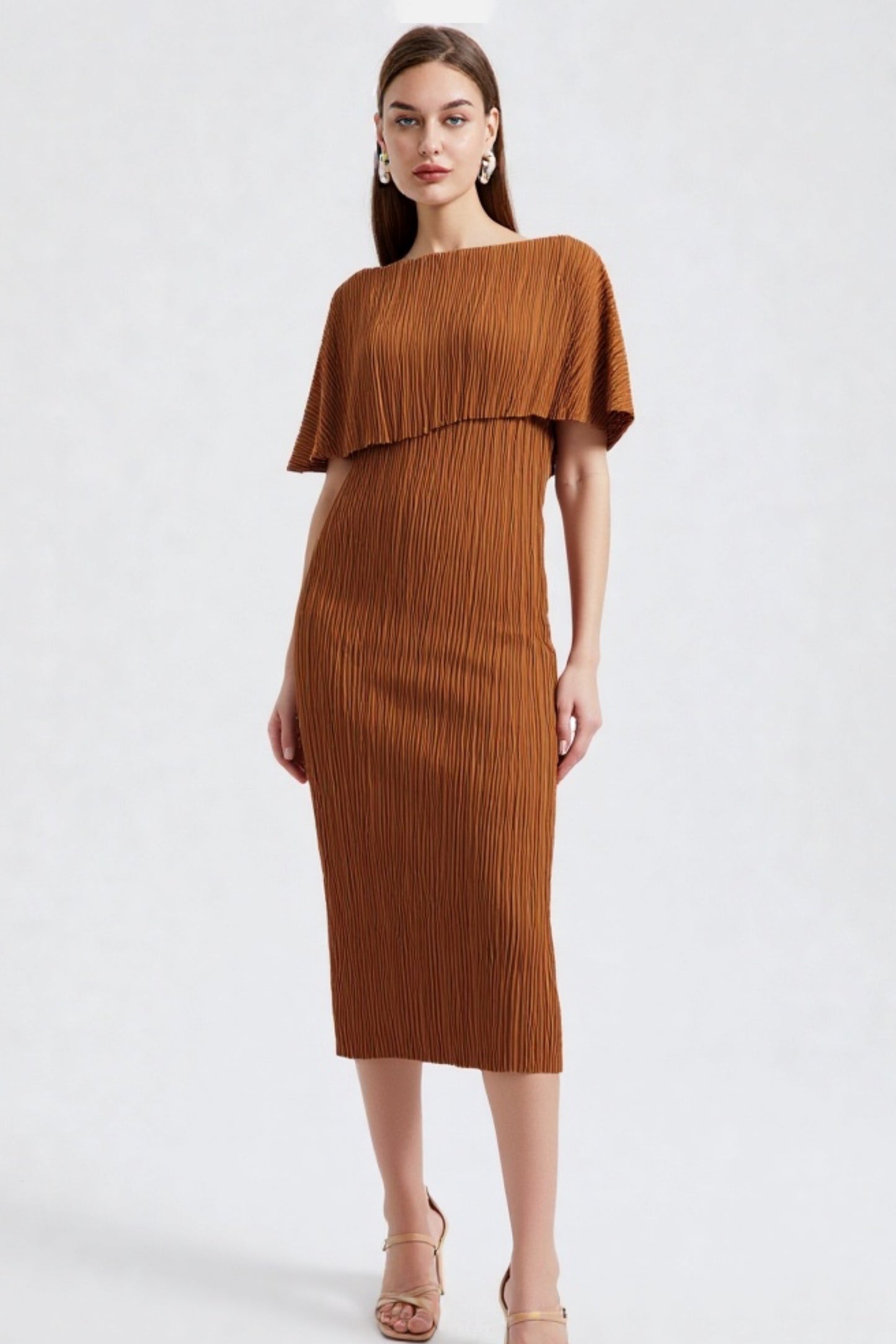 Vestido Origami caldero