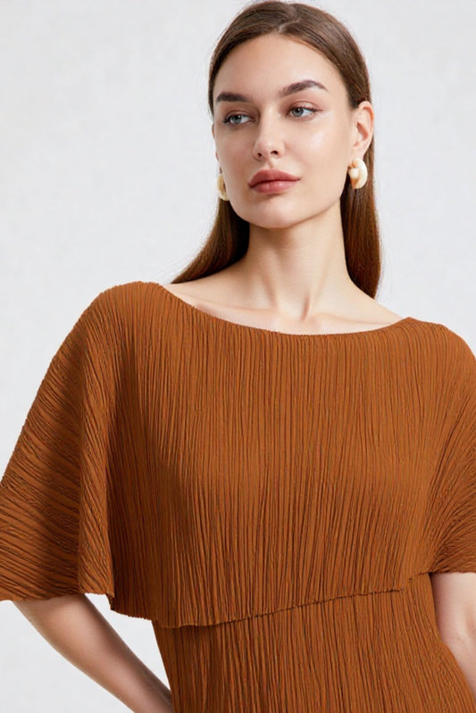 Vestido Origami caldero