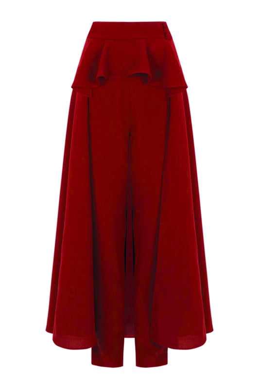 Kate red skirt-pants