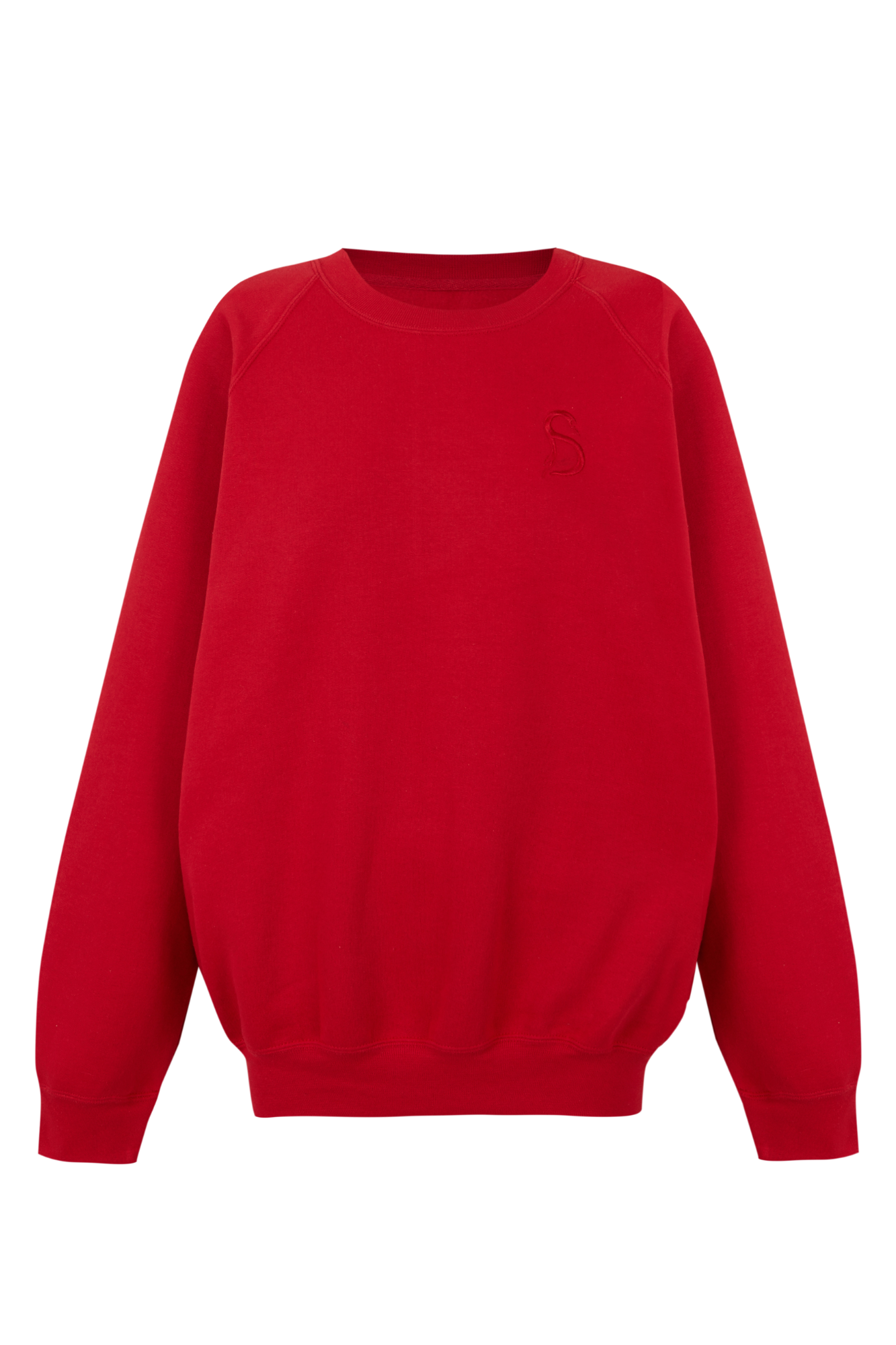 Sudadera oversize Gigi roja