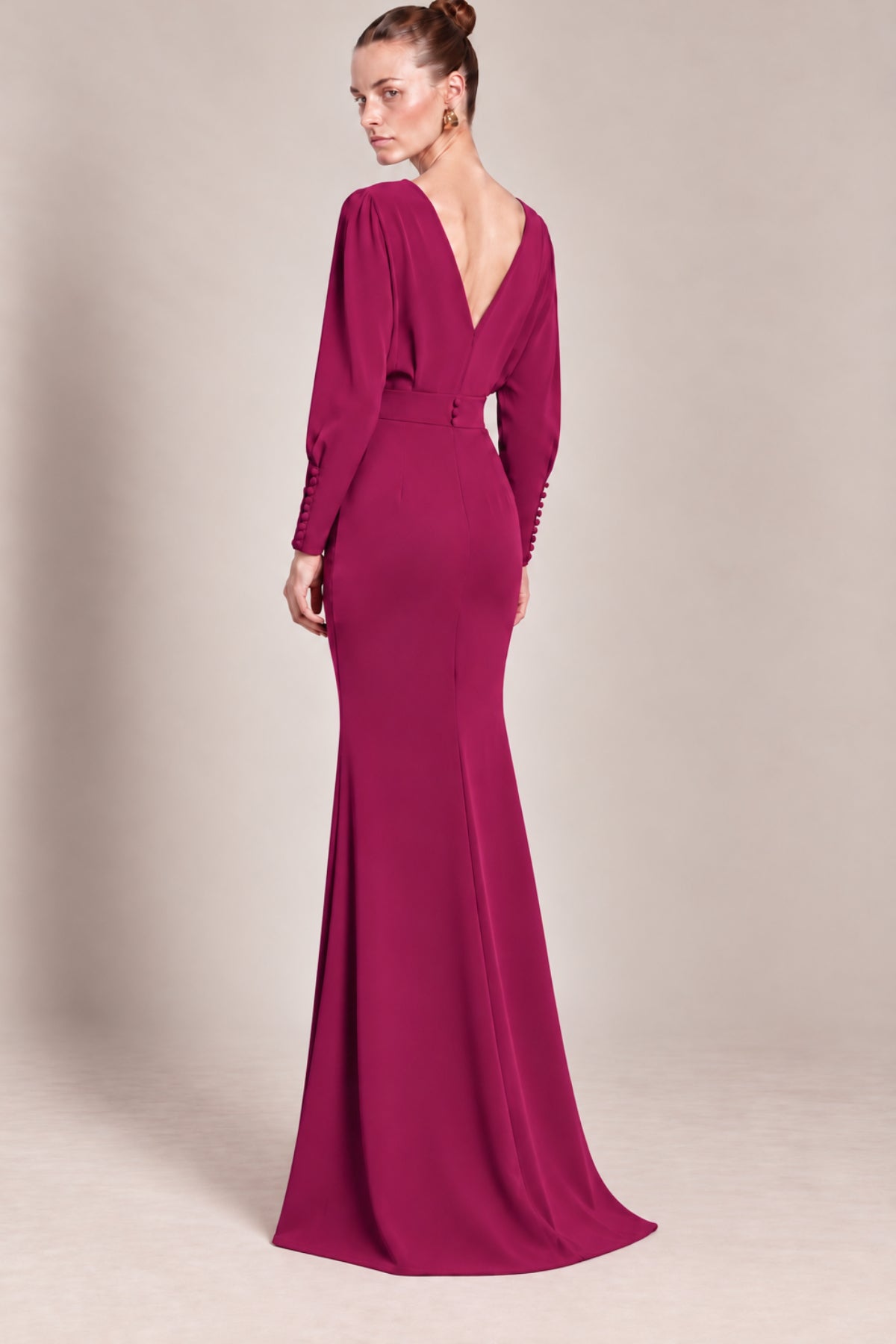 Heloisa burgundy dress