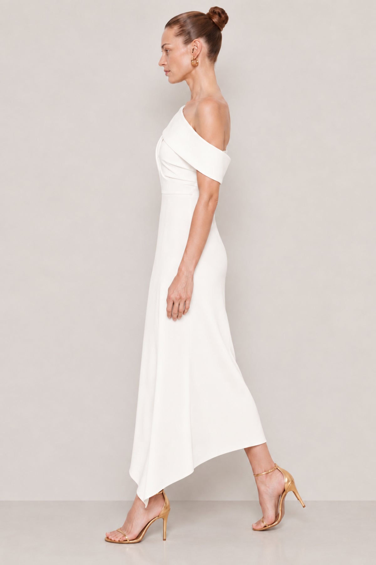 Henko white midi dress