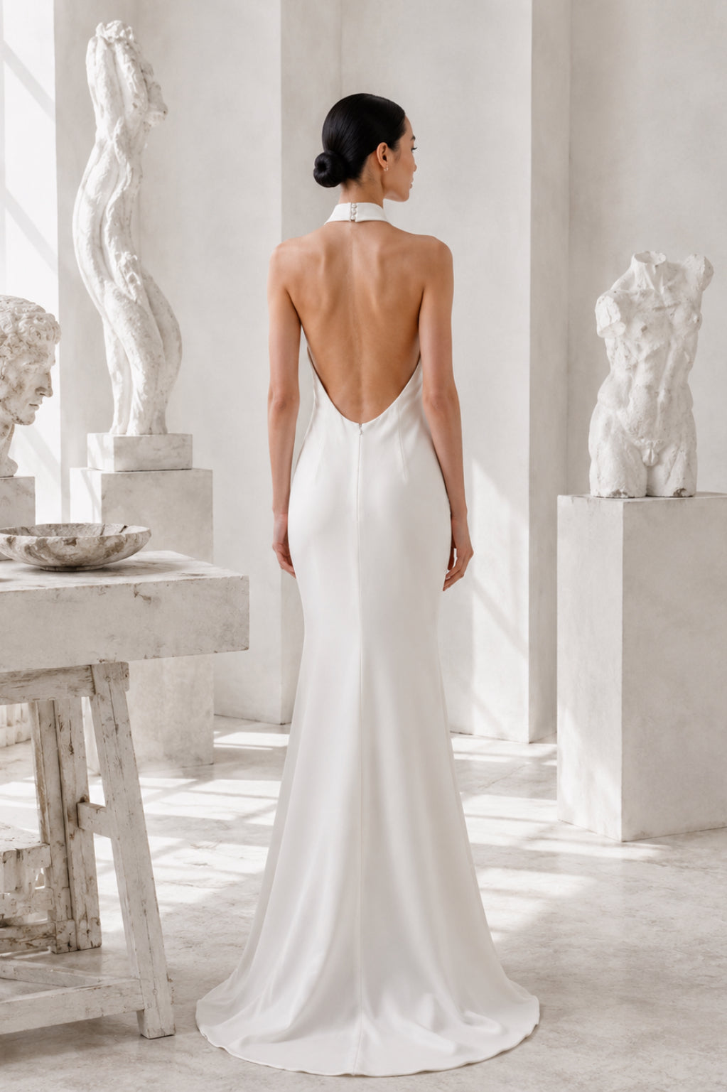 Vestido de novia halter desmontable Leonora