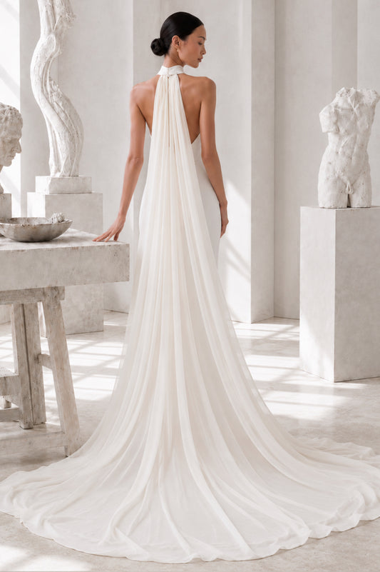 Vestido de novia halter desmontable Leonora