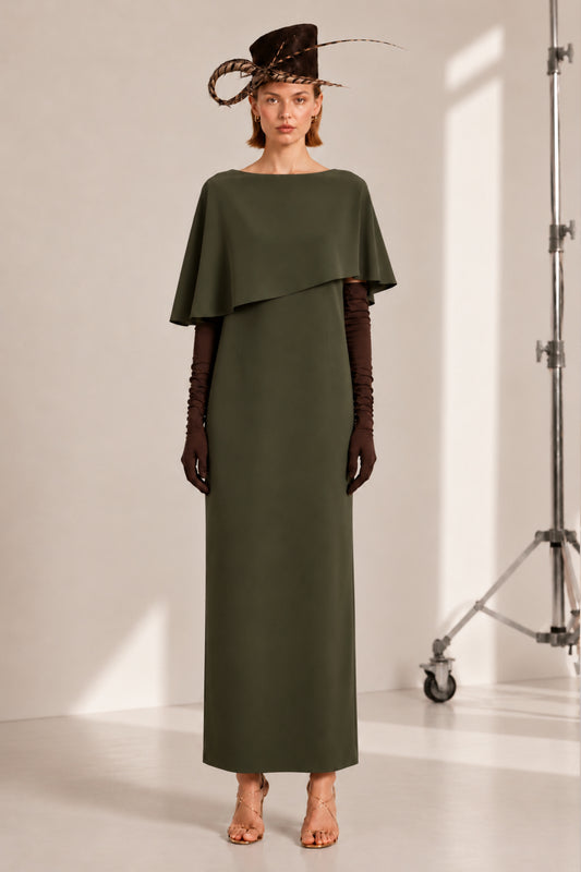 Vestido Kibo caqui