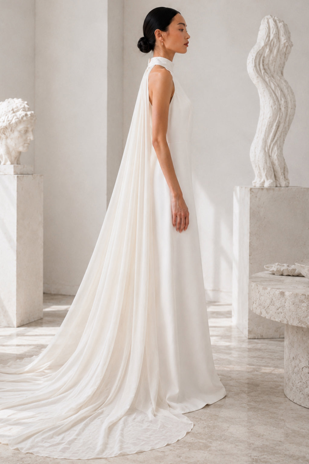 Vestido de novia halter desmontable Leonora
