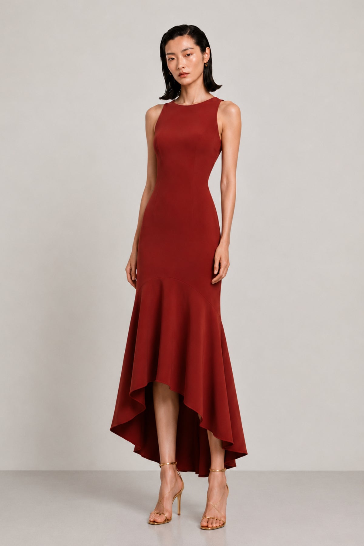 Vestido midi Zenobia teja