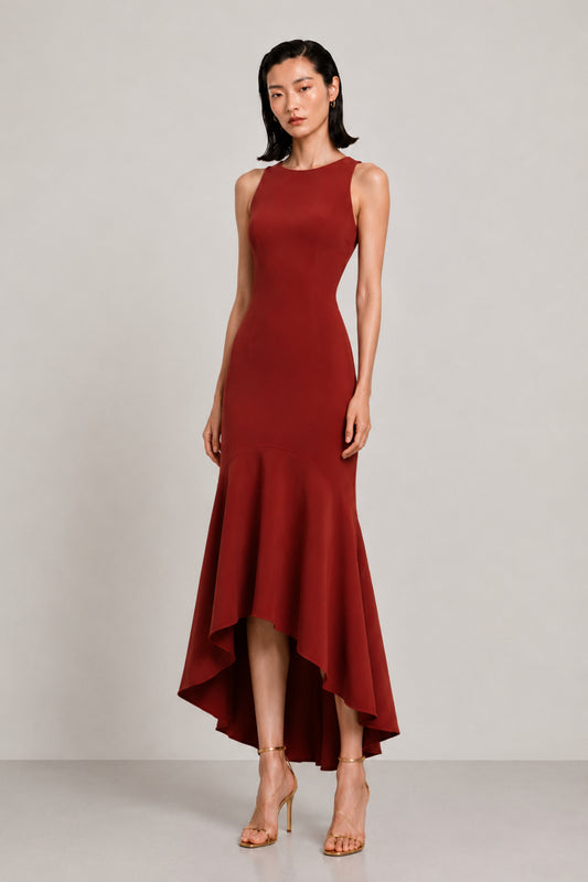 Vestido midi Zenobia teja