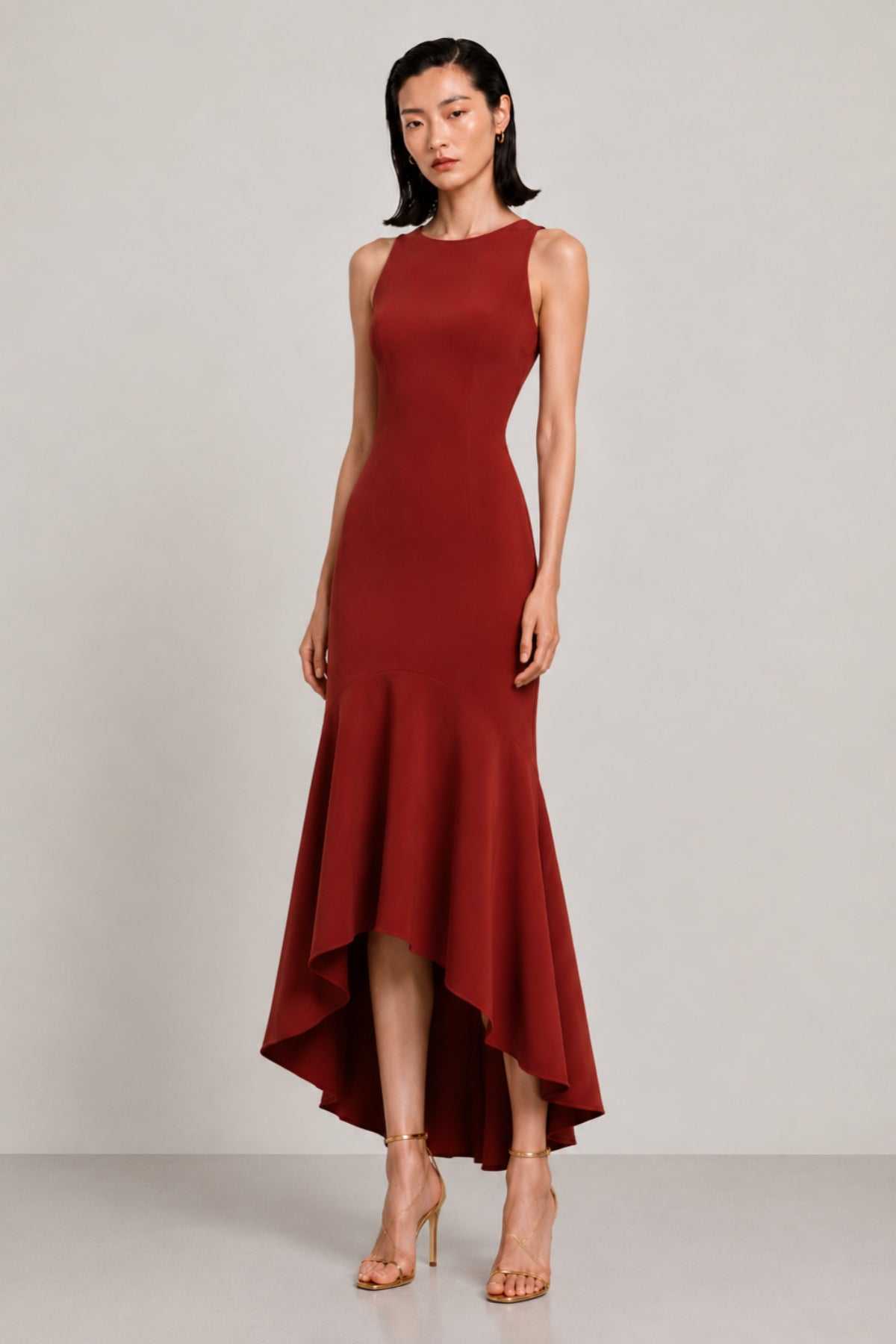 Vestido midi Zenobia teja