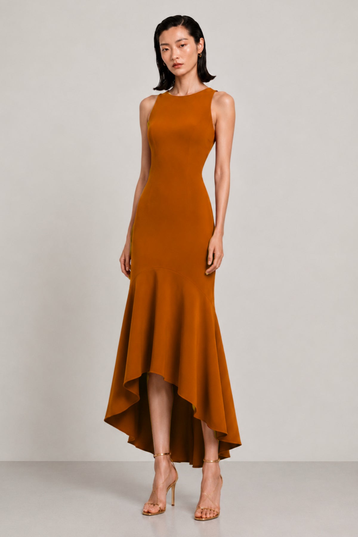 Vestido midi Zenobia teja