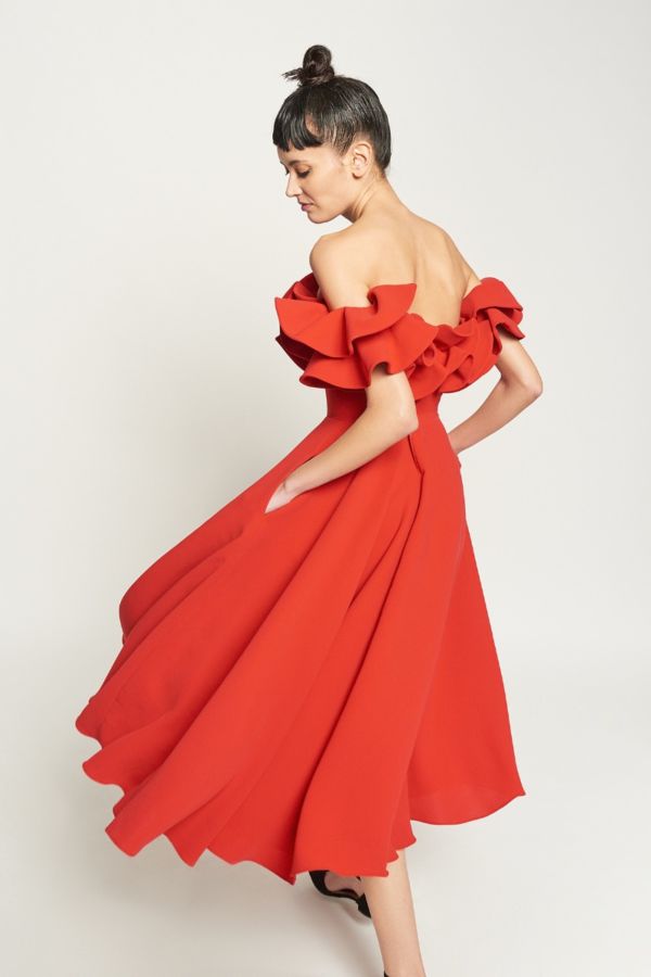 Olga red dress