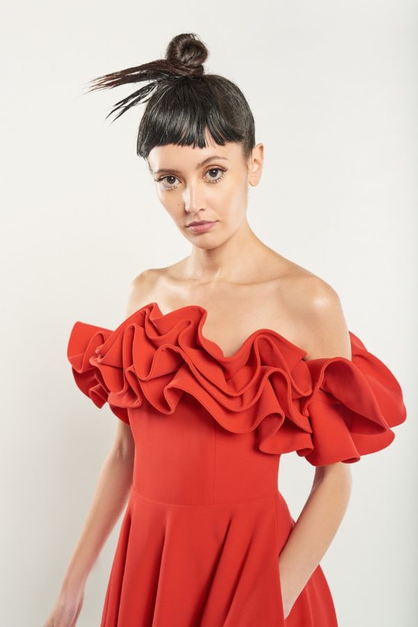 Olga red dress