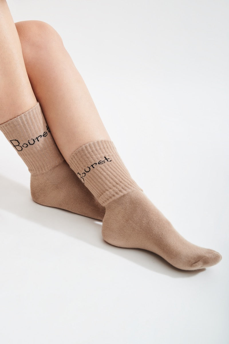 Bouret camel socks