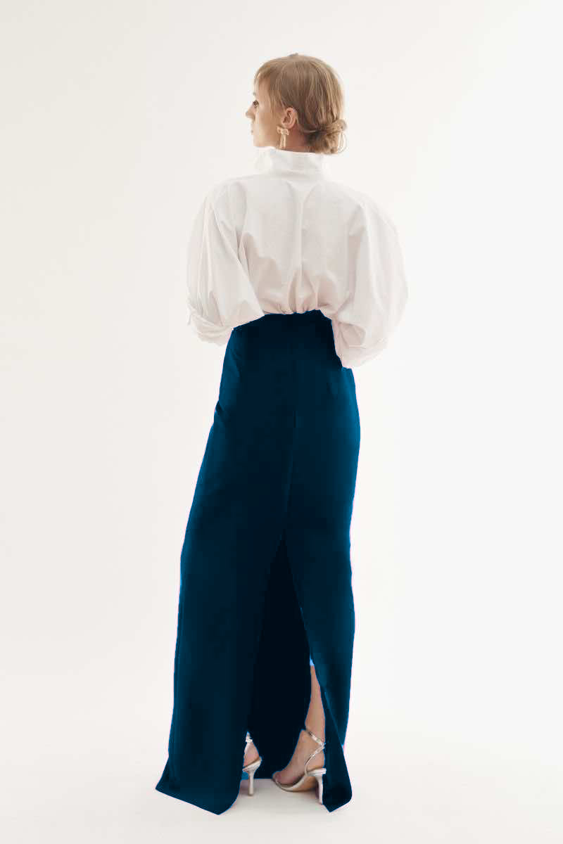 Navy Blue Raffica Skirt